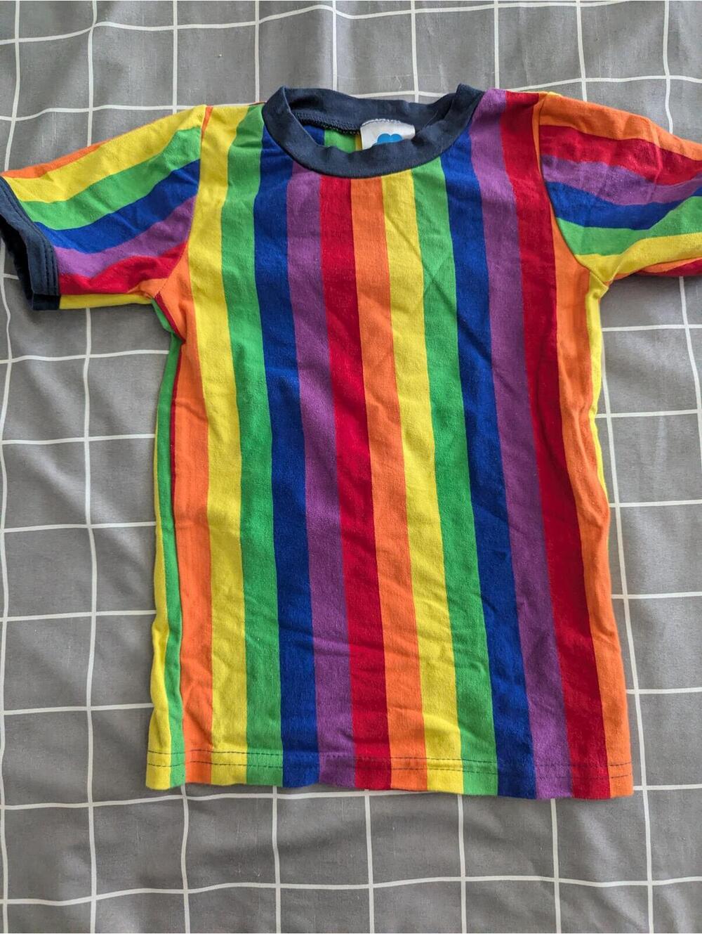 Beb & Oo rainbow stripes tee